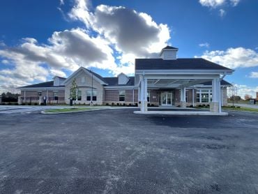 An exterior shot of the OhioHealth Rehabilitation Hospital - Neuro Transitional Center.